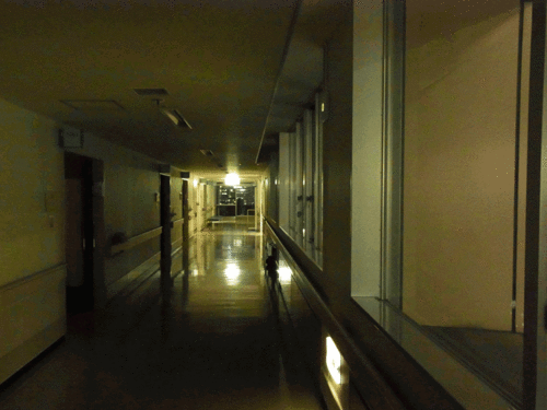 消灯後のB10病棟.gif