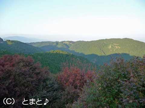 峰道駐車場から