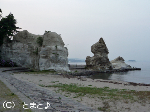恋路海岸 猫みたいな岩