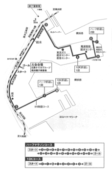 神奈川マラソンコース図