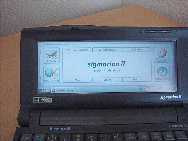 シグマリオン2 sigmarion 2(Docomo) 2001年 | 古いハードに囲まれて since2011