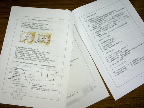 講演レジュメ　「認知症の介護」