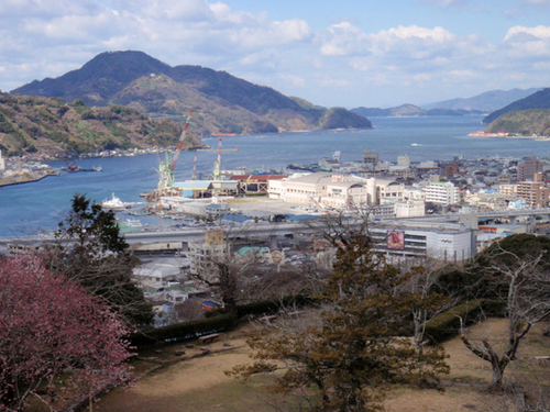 宇和島城からの眺め