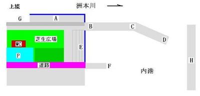 洲本港　地図