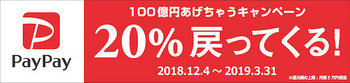 ソフトバンクグループのPayPayは支払額の一部または全額を還元する「100億円あげちゃうキャンペーン」を開催