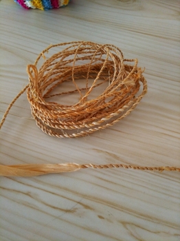 シナノキの繊維から作った縄
