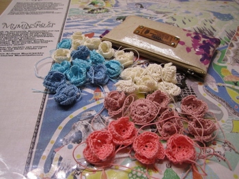 レース編みのお花モチーフ