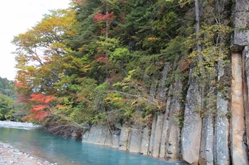 松川渓谷の紅葉
