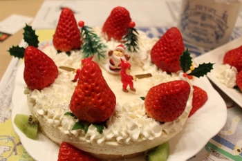 クリスマスケーキ・ヨーグルトデコレーションケーキ