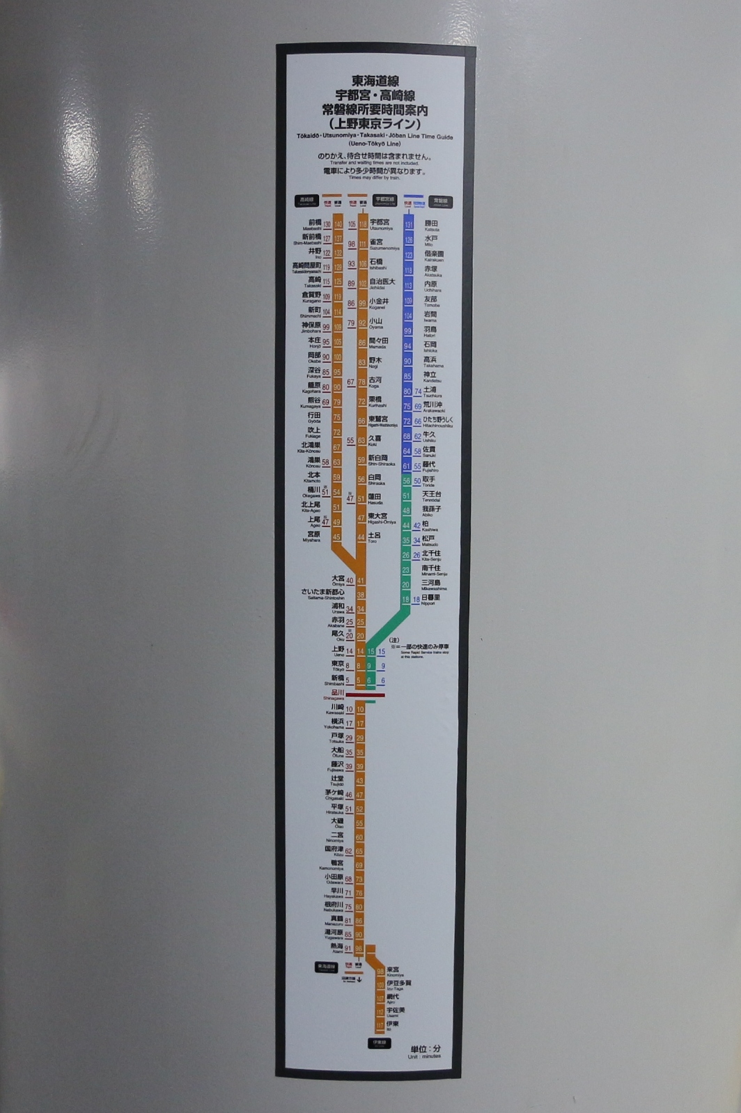 JR常磐線 アクリル製路線図 停車駅案内板 - その他