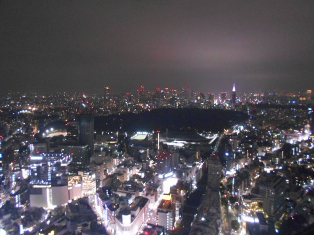 渋谷スクランブルスクエア「SHIBUYASKY」東京タワー方面