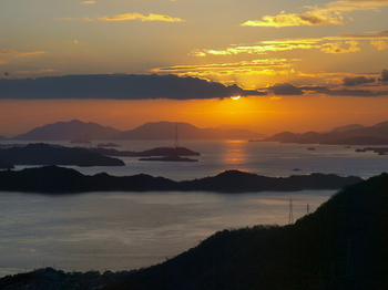 黒滝山から夕暮れ