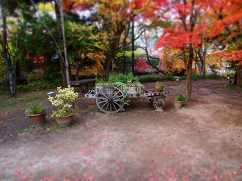 亀の井別荘のジオラマ