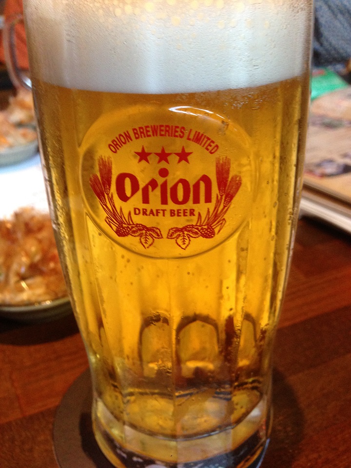 オリオンの生ビール