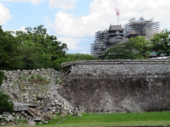 熊本城　復旧工事