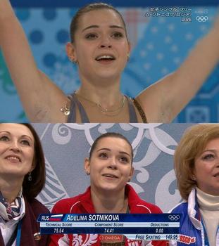ロシア・ソトニコワ（１７）　金メダル！　ソチ五輪２０１４。.jpg