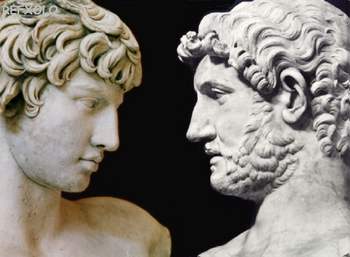 Antinous and Hadrian