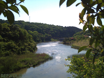 増沢池とつり橋