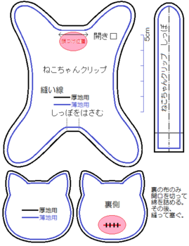 ねこちゃんクリップ型紙（厚地用・薄地用）.png