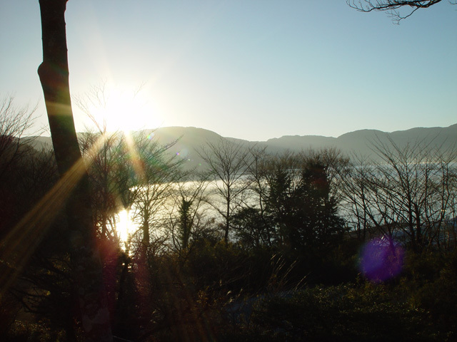 芦ノ湖の日の出