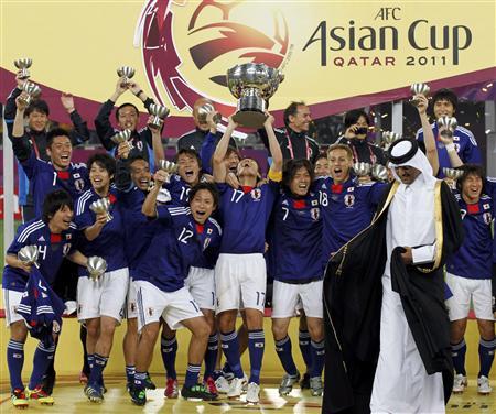 2011サッカー　アジアカップ　優勝