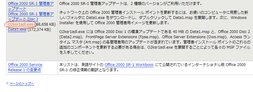 Microsoft Office2000 Personal 1点