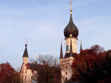 散歩道にあるロシア正教の教会