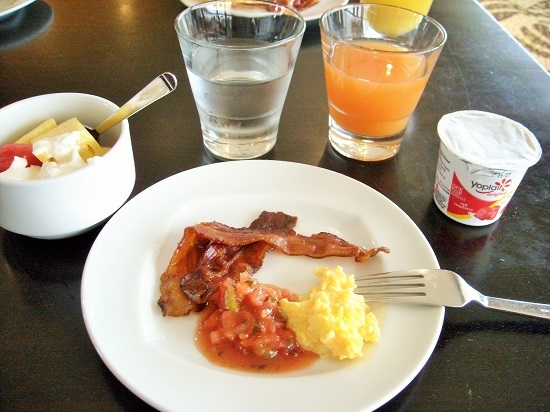 レアヒクラブラウンジの朝食