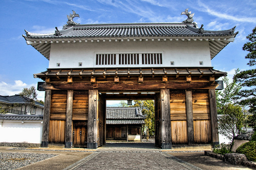 掛川城大手門