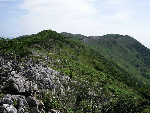 近江展望台からの霊仙山頂部