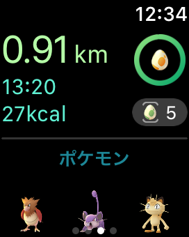 Apple Watch 2 ポケモン GO ワークアウト