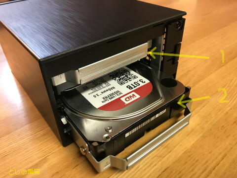 NAS RAID1 3TB 構築