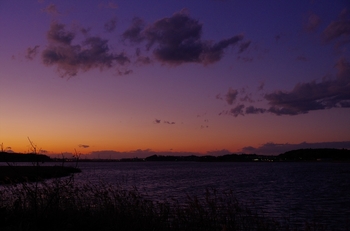 手賀沼の夕景1