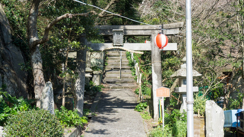 淡島神社入り口