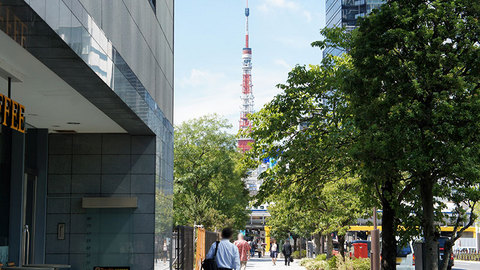 浜松町から見た東京タワー