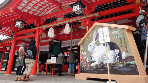 生田神社の巨大絵馬