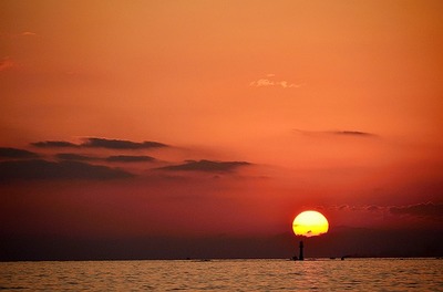 天神崎の夕景