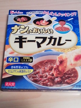 ナンともおいしいキーマカレー