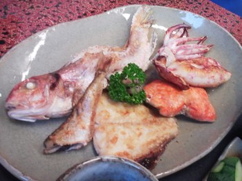2015.08.10　魚や たけ庄　焼き魚定食