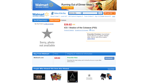 Walmart.com: ICO / Shadow of the Colossus (PS3): Games