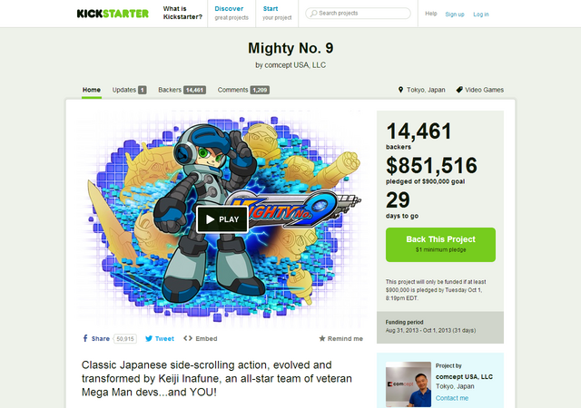 Mighty No. 9 by comcept USA, LLC — Kickstarter