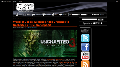PlayStation LifeStyle » World of Deceit: Evidence Adds Credence to Uncharted 3 Title, Concept Art