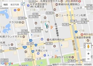 シライシ札幌時計台店地図