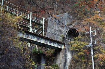 樽沢トンネルと鉄橋
