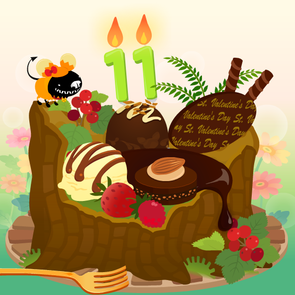 11歳ケーキ！