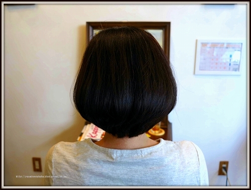 髪を切る