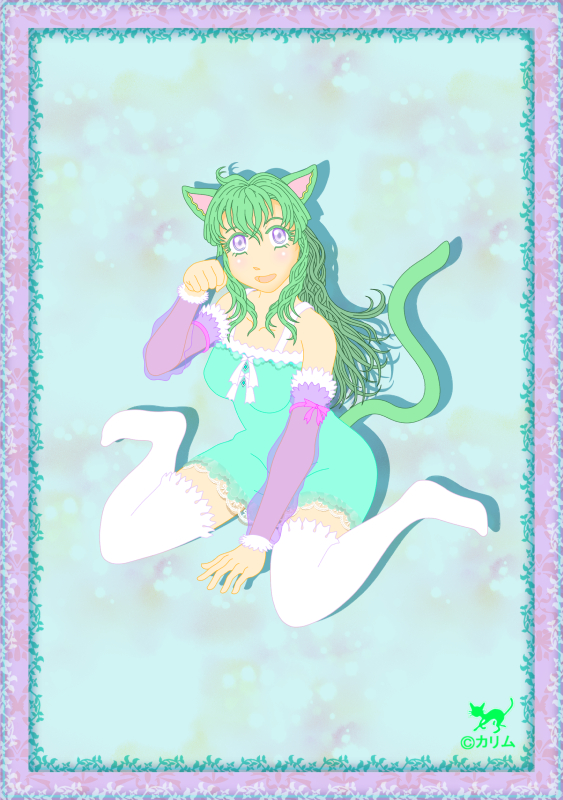 「緑猫さん2014」02（アレンジ）