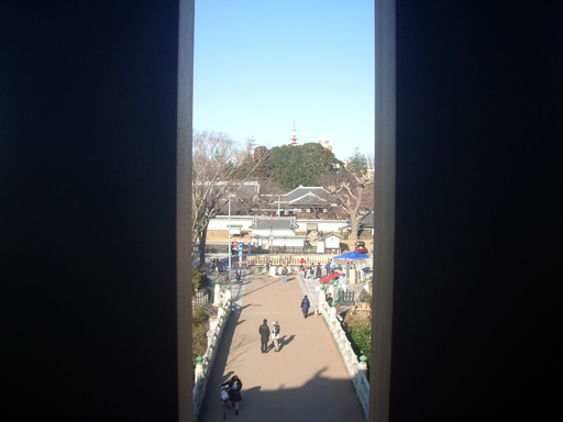 水戸城大手門二階番所から見える景色