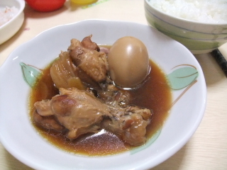 手羽元の酢醤油煮（完成）