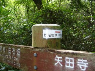 松尾湿原への道標
